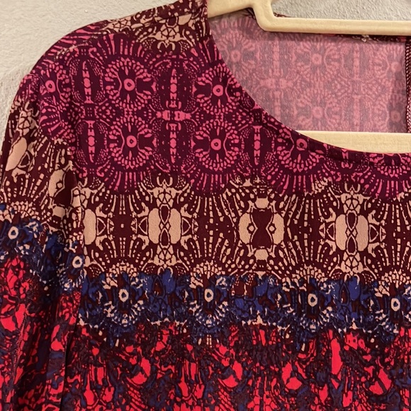 Donna Morgan abstract pattern multicolor dress, size 8 - Picture 3 of 13